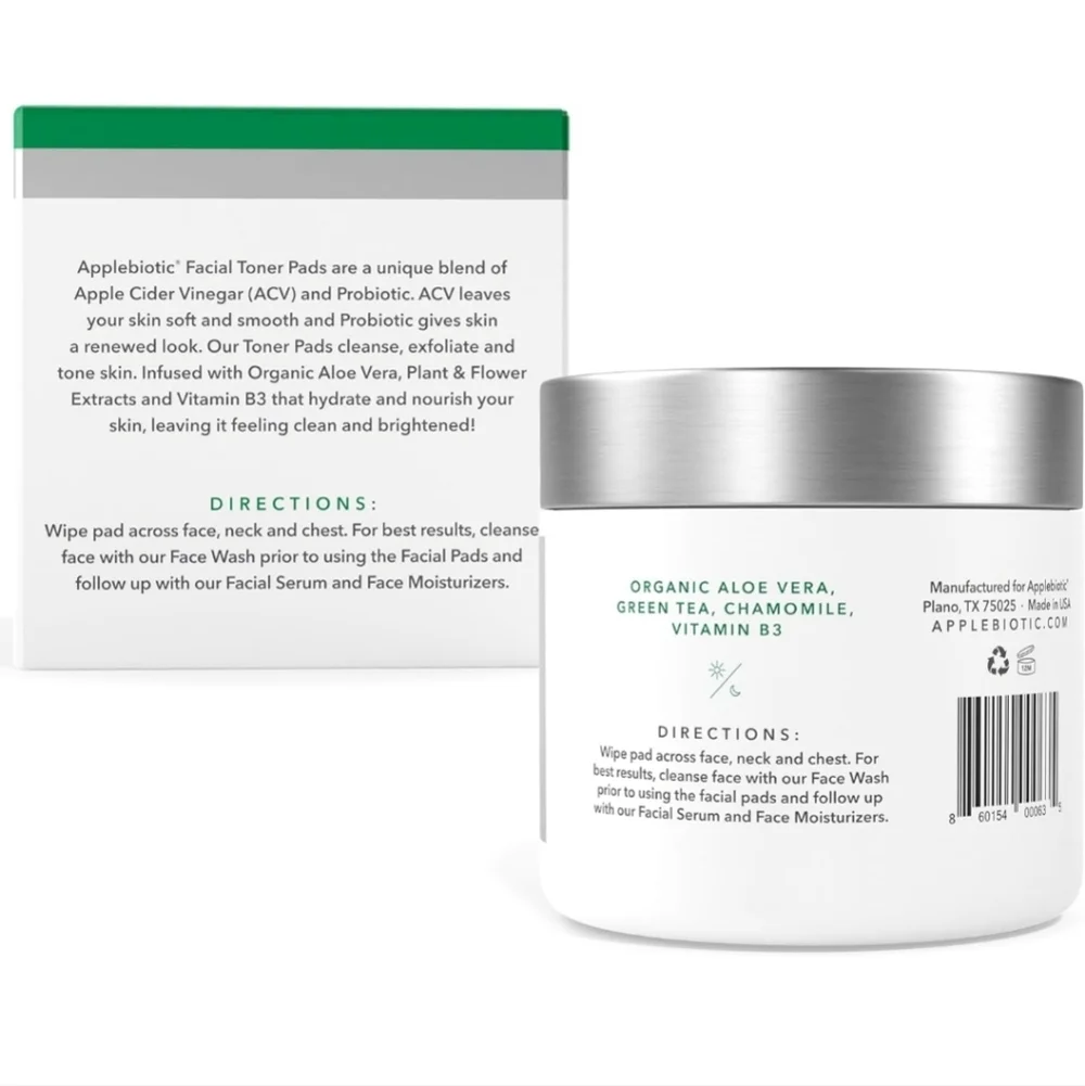 Facial Toner Pads with Aloe